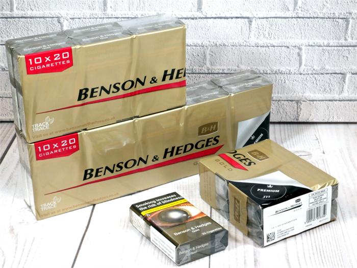 Benson and Hedges bulk cigarette cartons for wholesale buyers