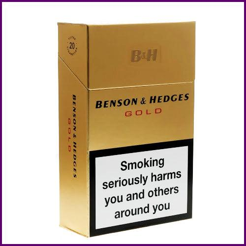 Benson and Hedges Gold cigarette pack for UK wholesale order confirmation